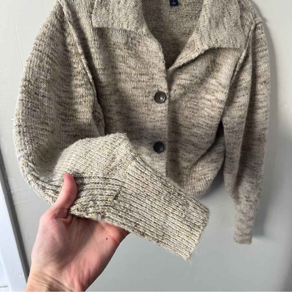 Universal Thread Green Marled Crop Sweater - Picture 5 of 6